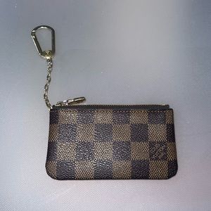 Louis Vuitton Key Pouch Brown Damier Ebene